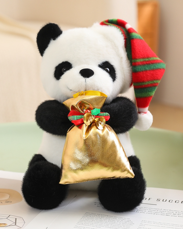 Christmas panda plush toy
