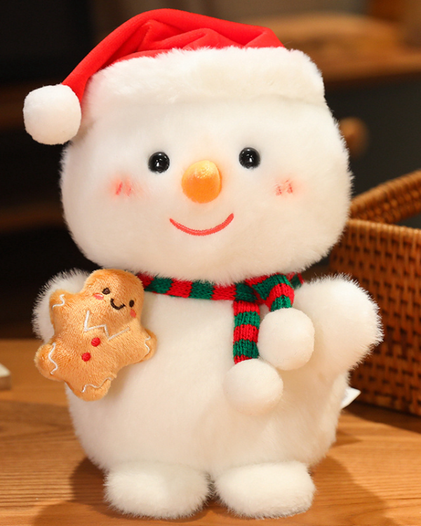 Snowman Plush Toy with Gingerbread