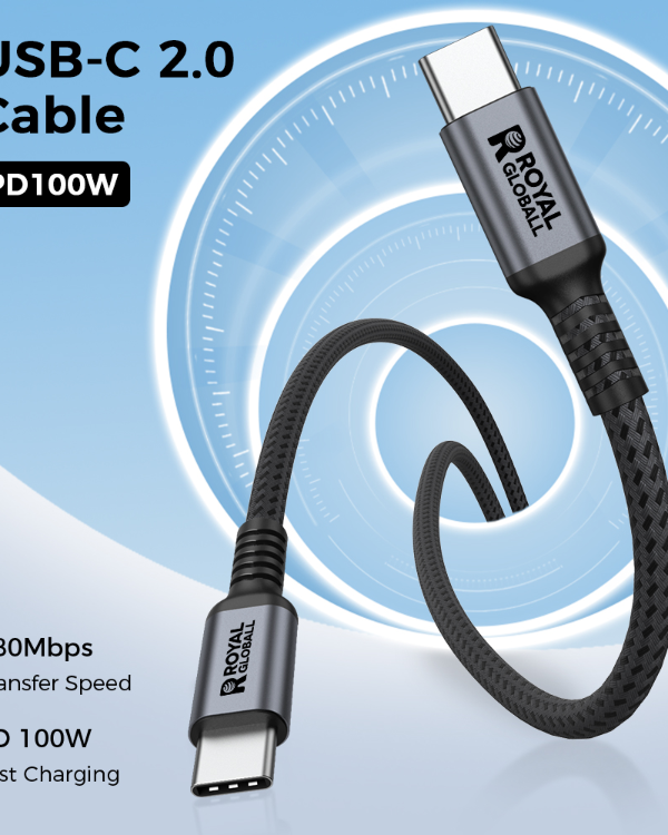 USB-C 2.0 PD 100W Fast Charging Cable