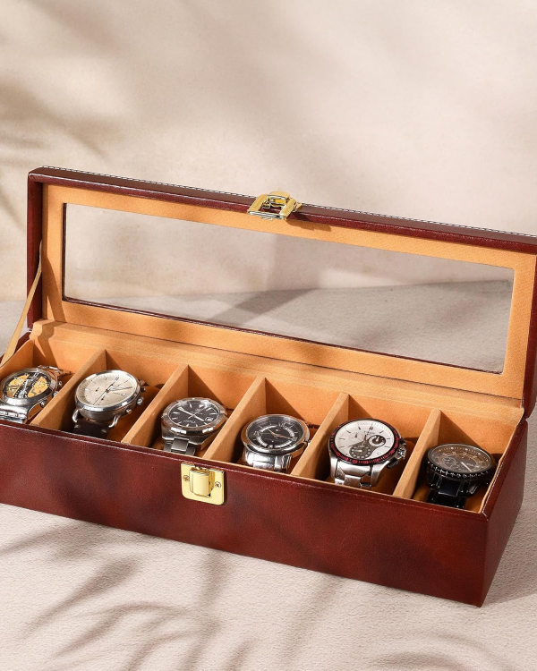 Luxury Leather Watch Storage Box